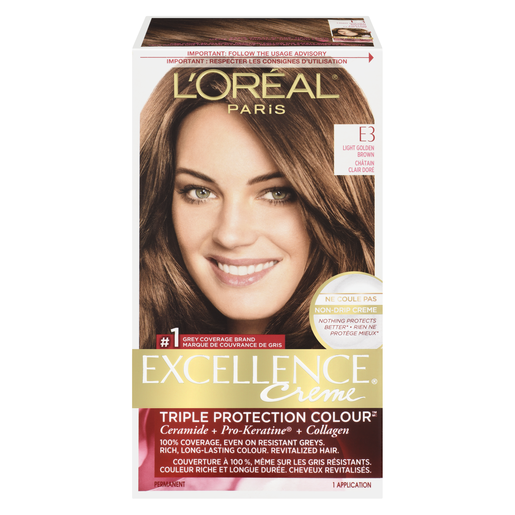 LOREAL EXCELLENCE #E3 CHATAIN CLAIR DOR1