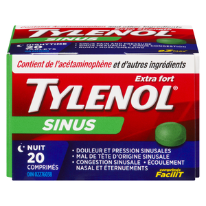 TYLENOL SINUS X/F NUIT CO 20