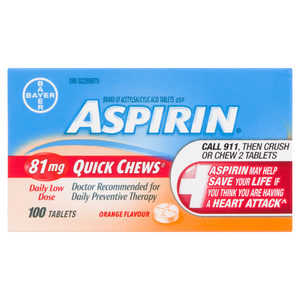 ASPIRIN 81MG CROQUE ACTION CO 100