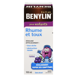 BENYLIN DM-D SIR TX/RHUME ENF RAIS 100ML