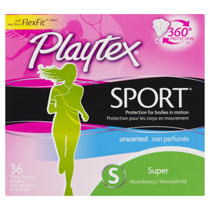 PLAYTEX TAMP SPT N/PARF SUP 36