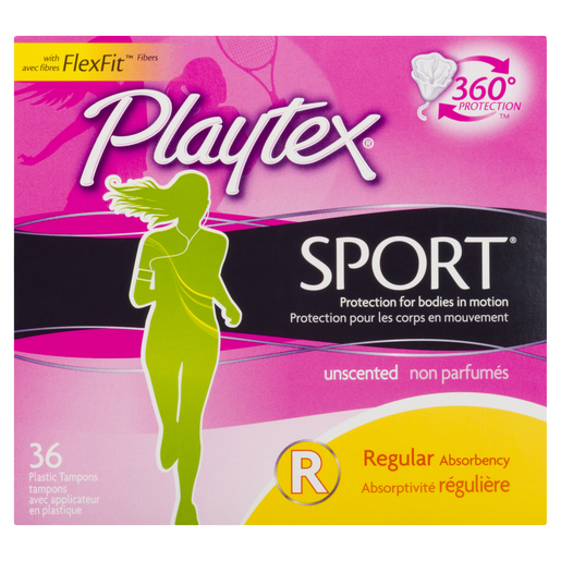 PLAYTEX TAMP SPT N/PARF REG 36