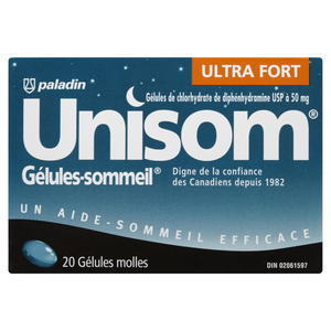 UNISOM AIDE SOMMEIL EXT/FORT CA 20