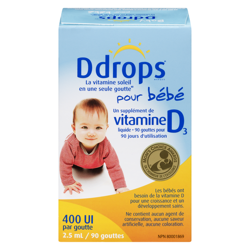 DDROPS 2.5ML/400UI VITD BEBE90