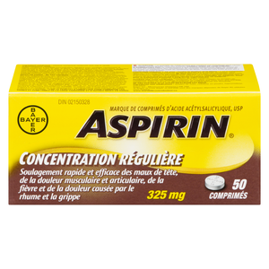 ASPIRIN 325MG         CO 50