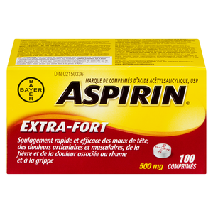 ASPIRIN 500MG X/F CO100