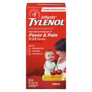 TYLENOL 80MG NOURR FIEV/DOUL CERISE 24ML