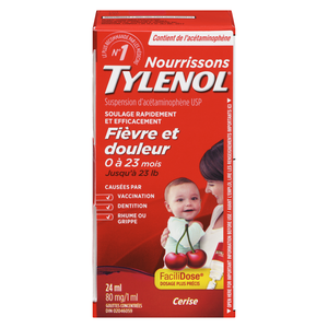 TYLENOL 80MG NOURR FIEV/DOUL CERISE 24ML